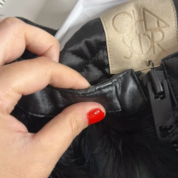 Chaser - Real Feather Jacket- Black & Iridescent - XS NWT - Picture 7 of 7